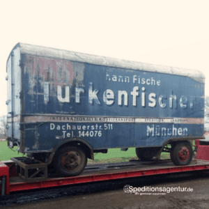 Transport eines Bauwagen von Goch nach Lüchow