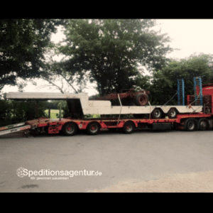Tieflader auf Tieflader