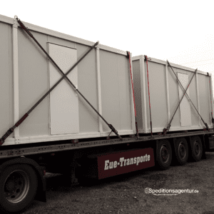 Transport Bürocontainer Köln - Teutschenthal