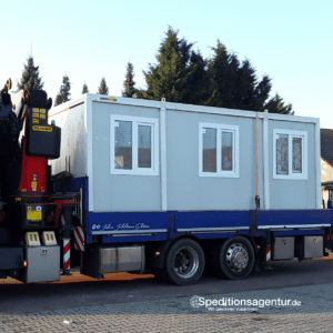 Transport Corona Testcontainer von Teutschenthal nach Köln