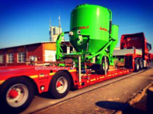 Mahlmischanlage auf Tiefbett LKW