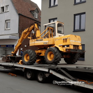 Transport Mobilbagger von Hamm nach Südheide