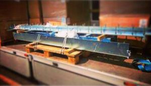 Aluminiumprofile auf Palette im LKW