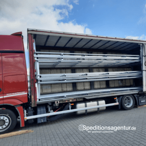 Transport Metallgestelle von Genthin nach Elxleben