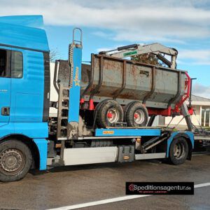 Transport von Bayerbach nach Ahorn, Rückewagen
