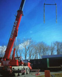 mobiler Krandienst für die Speditionsagentur